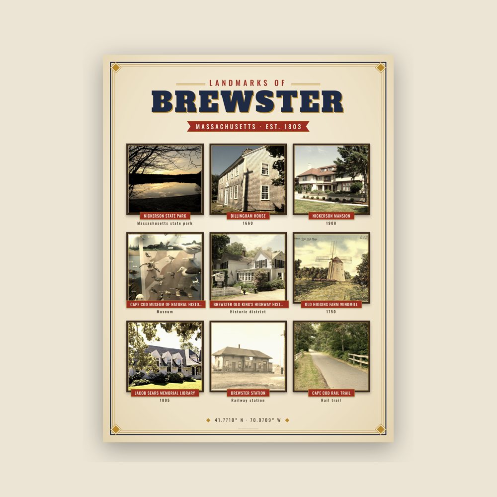 Brewster Landmarks Photo Poster