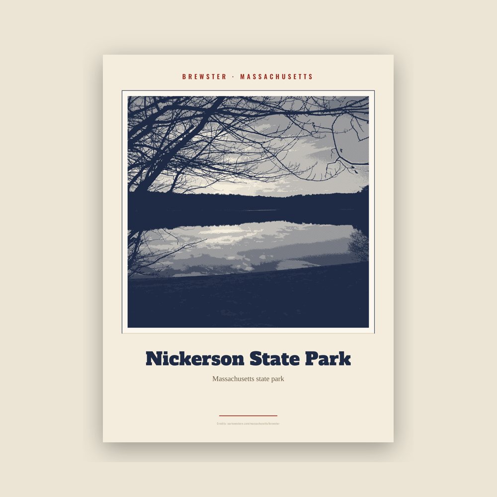 Brewster Nickerson State Park Landmark Print