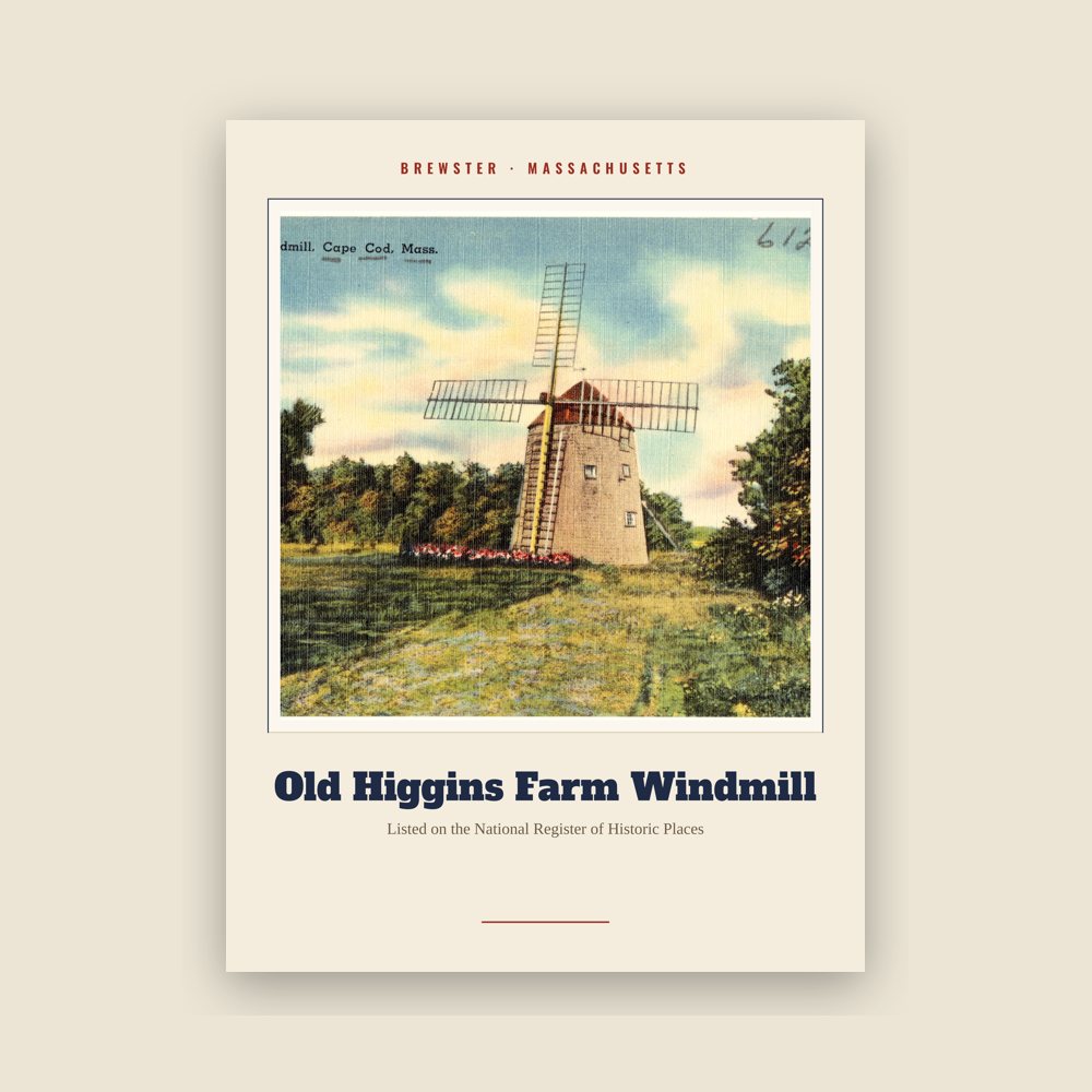 Brewster Old Higgins Farm Windmill Landmark Print