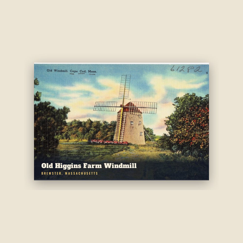 Brewster Old Higgins Farm Windmill Postcard