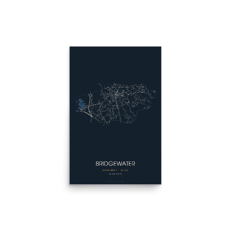 Bridgewater Street Map Poster · Midnight