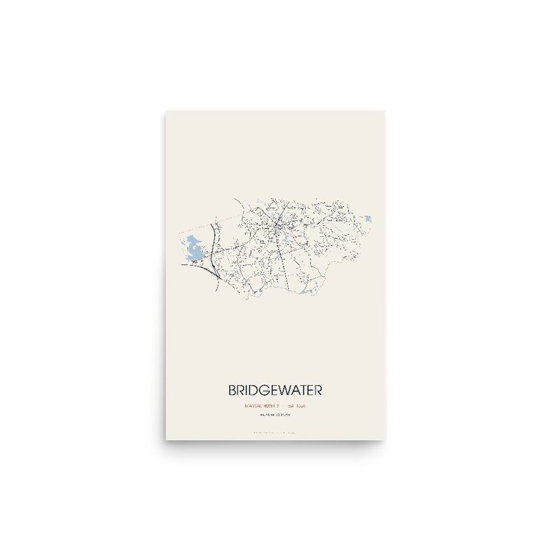 Bridgewater Street Map Poster · Linen