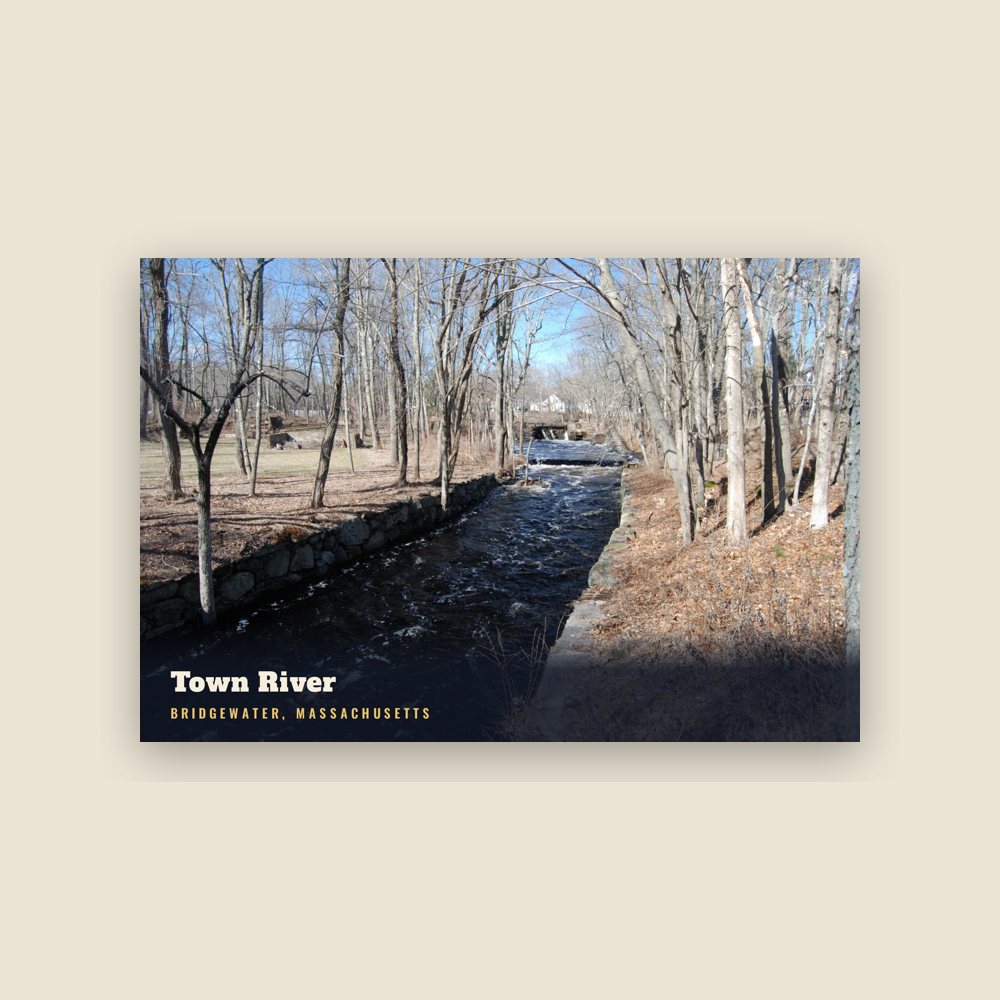 Bridgewater Town River Postcard