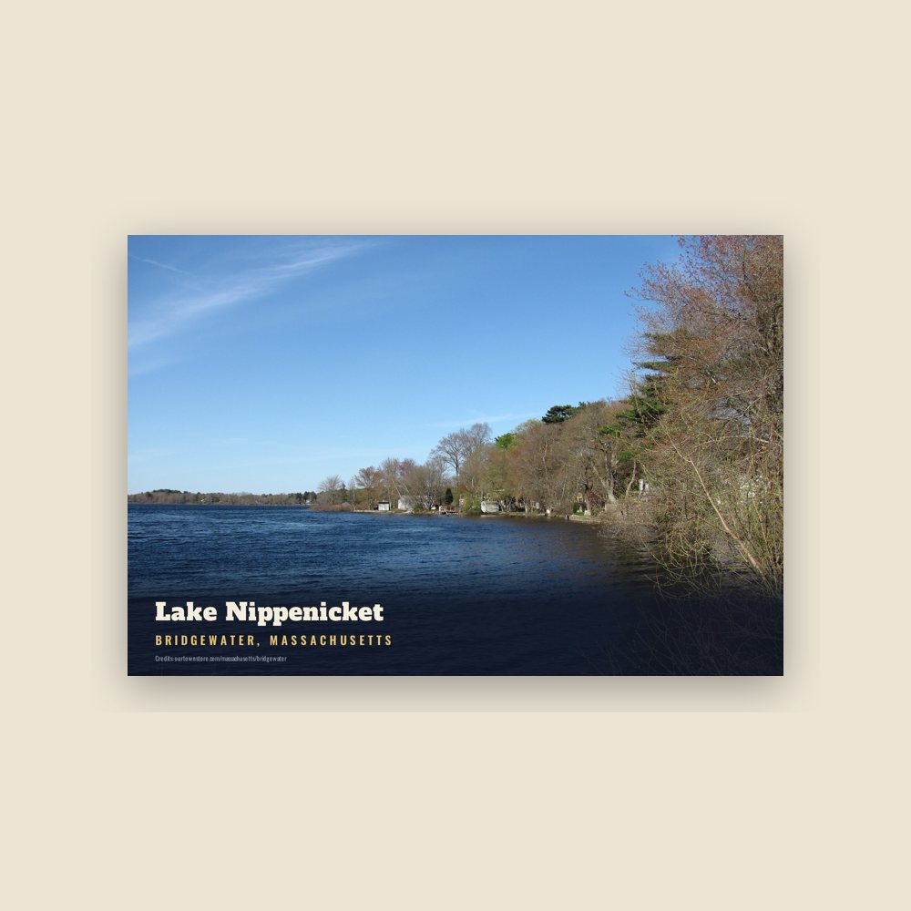 Bridgewater Lake Nippenicket Postcard