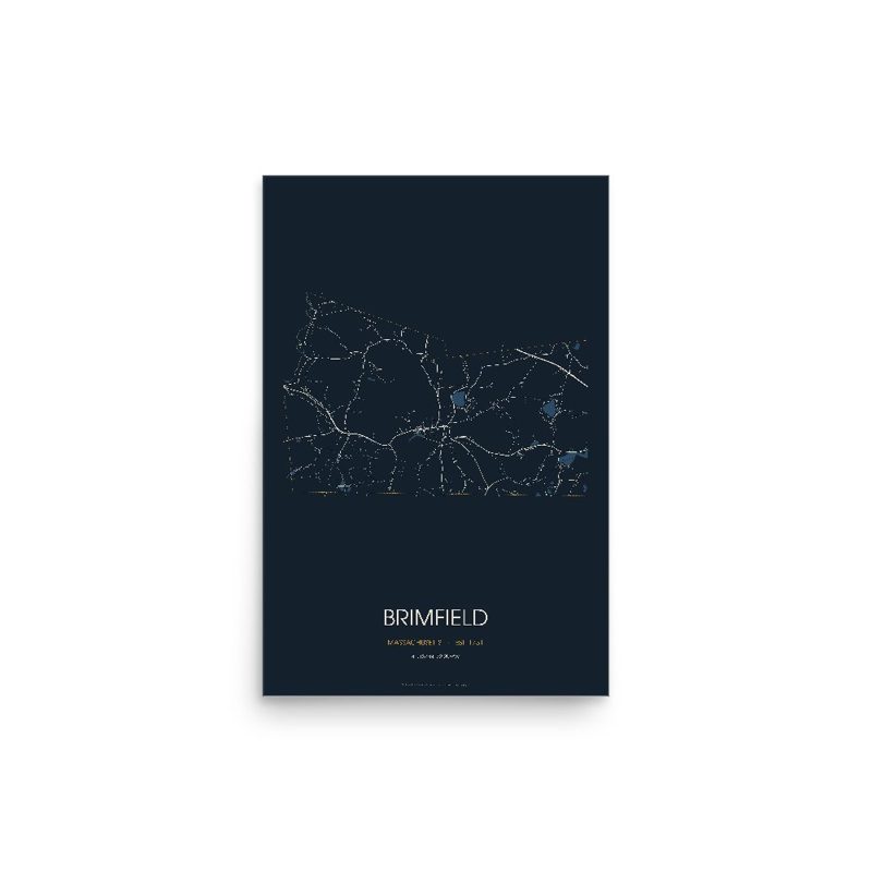 Brimfield Street Map Poster · Midnight