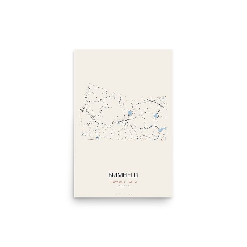 Brimfield Street Map Poster · Linen