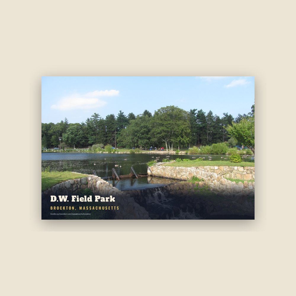 Brockton D.W. Field Park Postcard