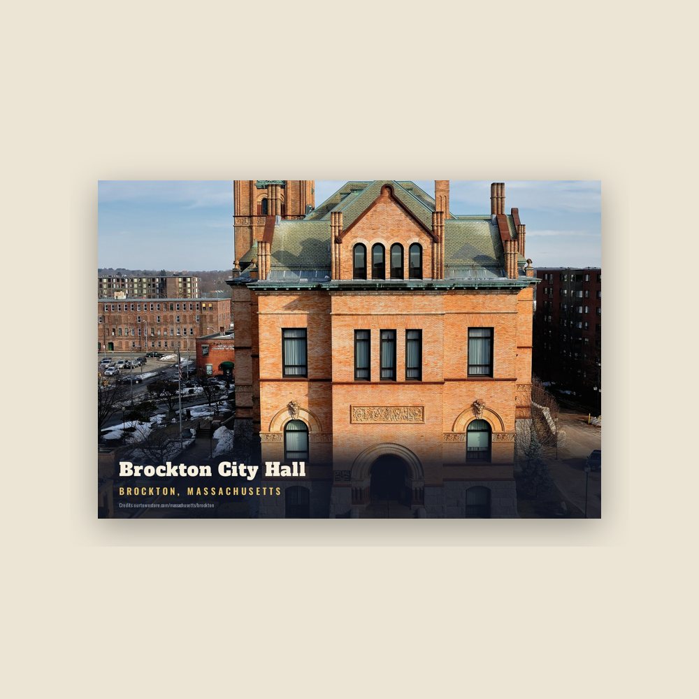 Brockton Brockton City Hall Postcard