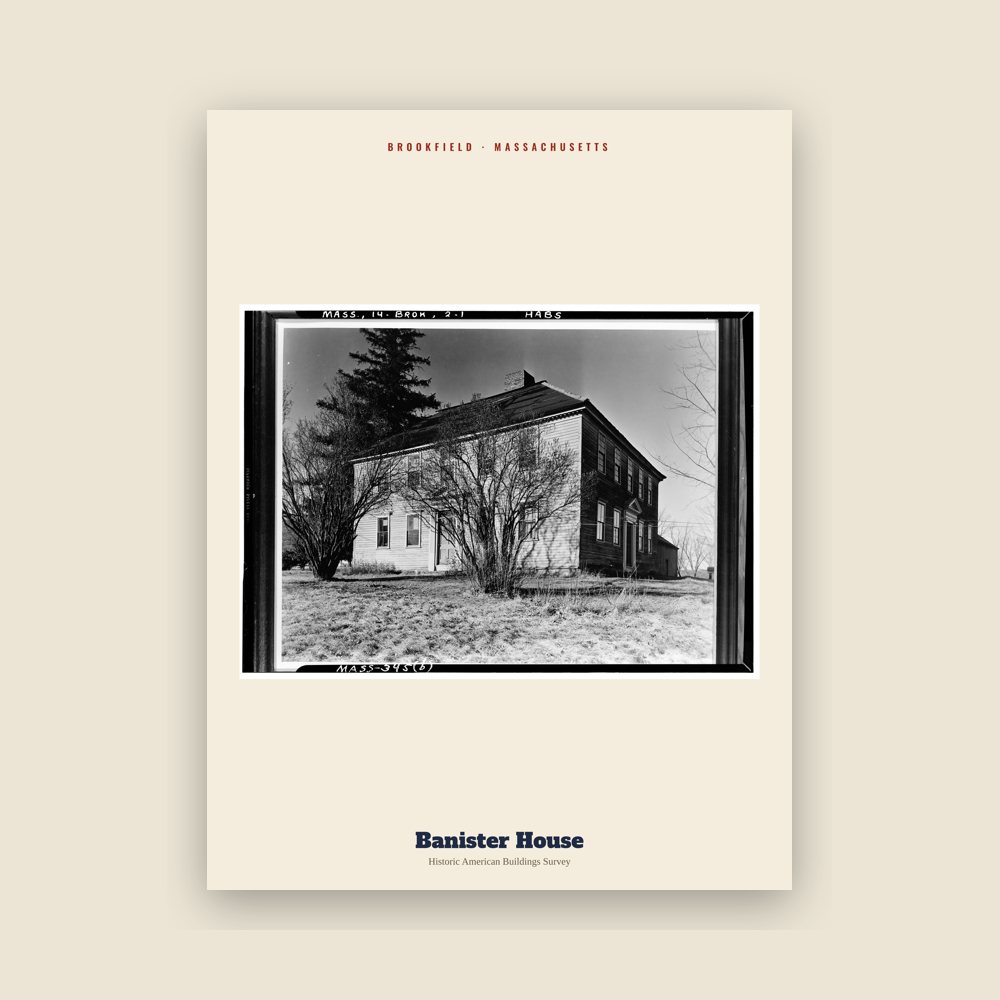 Brookfield Banister House Archive Print
