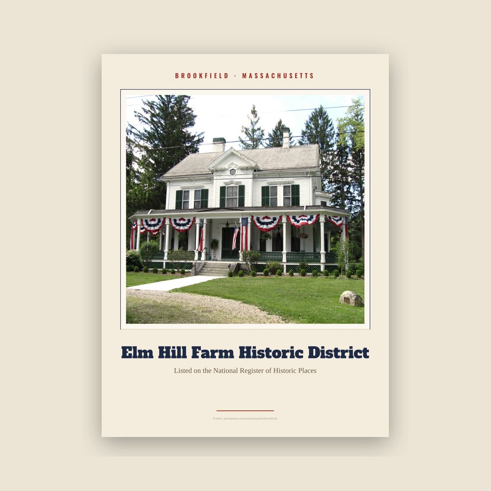 Brookfield Elm Hill Farm Historic District Landmark Print