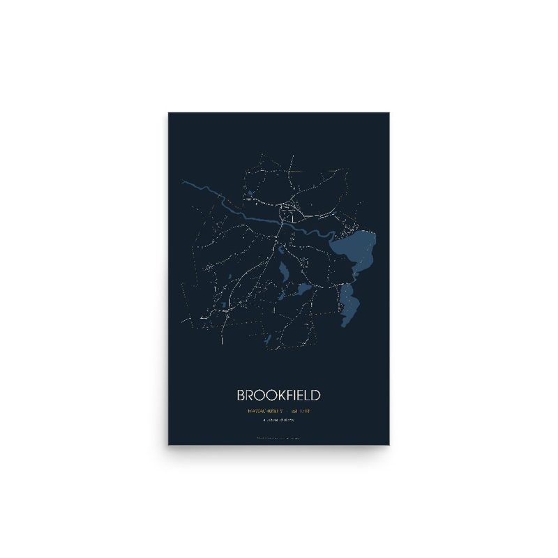 Brookfield Street Map Poster · Midnight