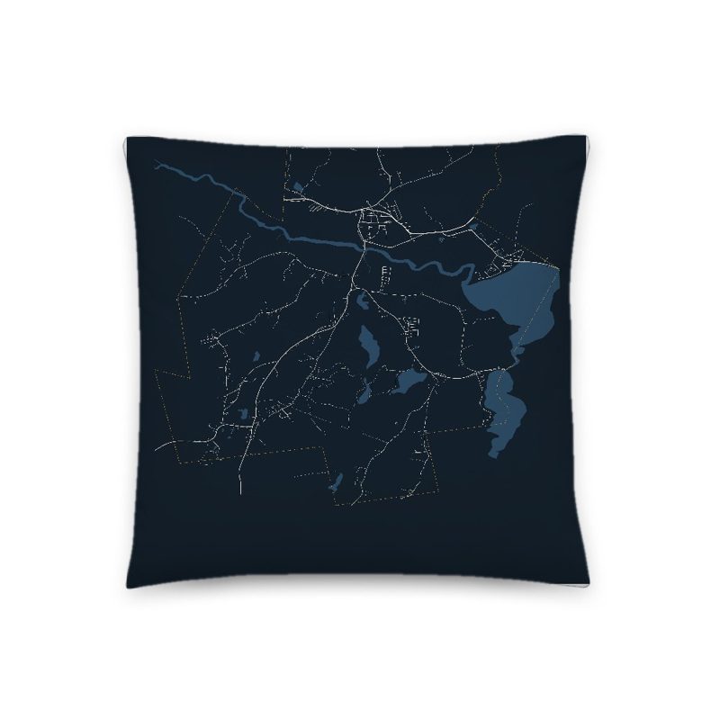 Brookfield Map Throw Pillow