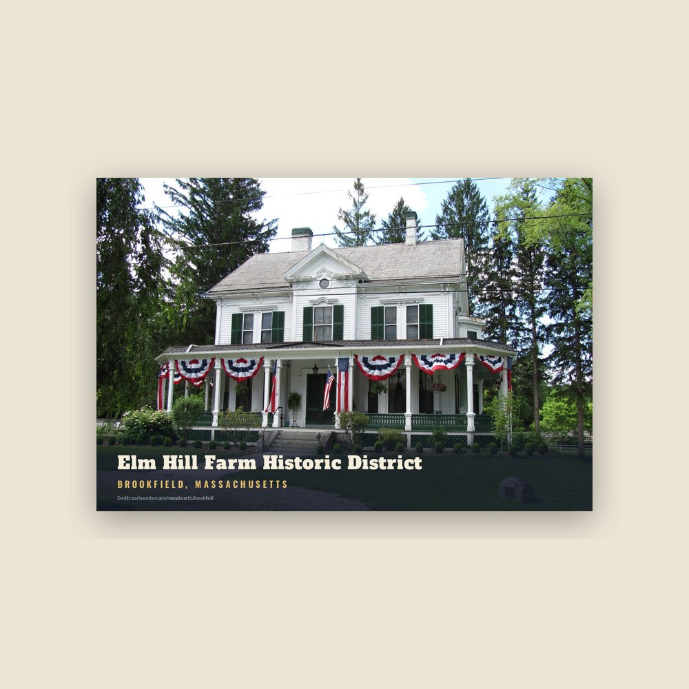 Brookfield Elm Hill Farm Historic District Postcard
