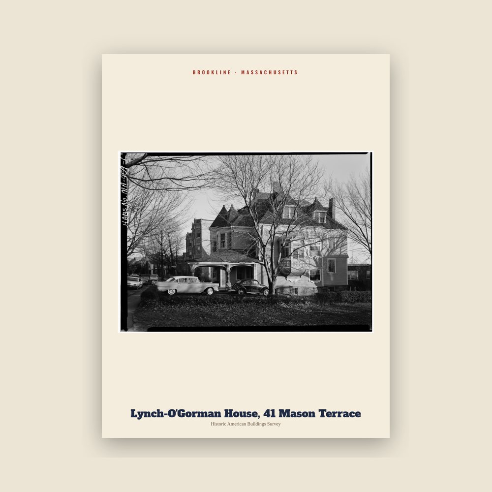 Brookline Lynch-O'Gorman House, 41 Mason Terrace Archive Print