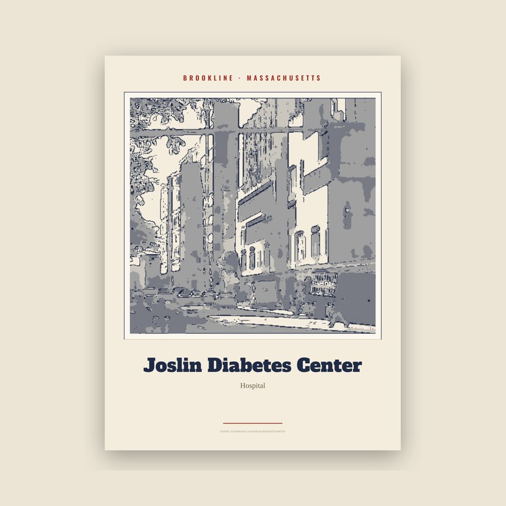 Brookline Joslin Diabetes Center Landmark Print