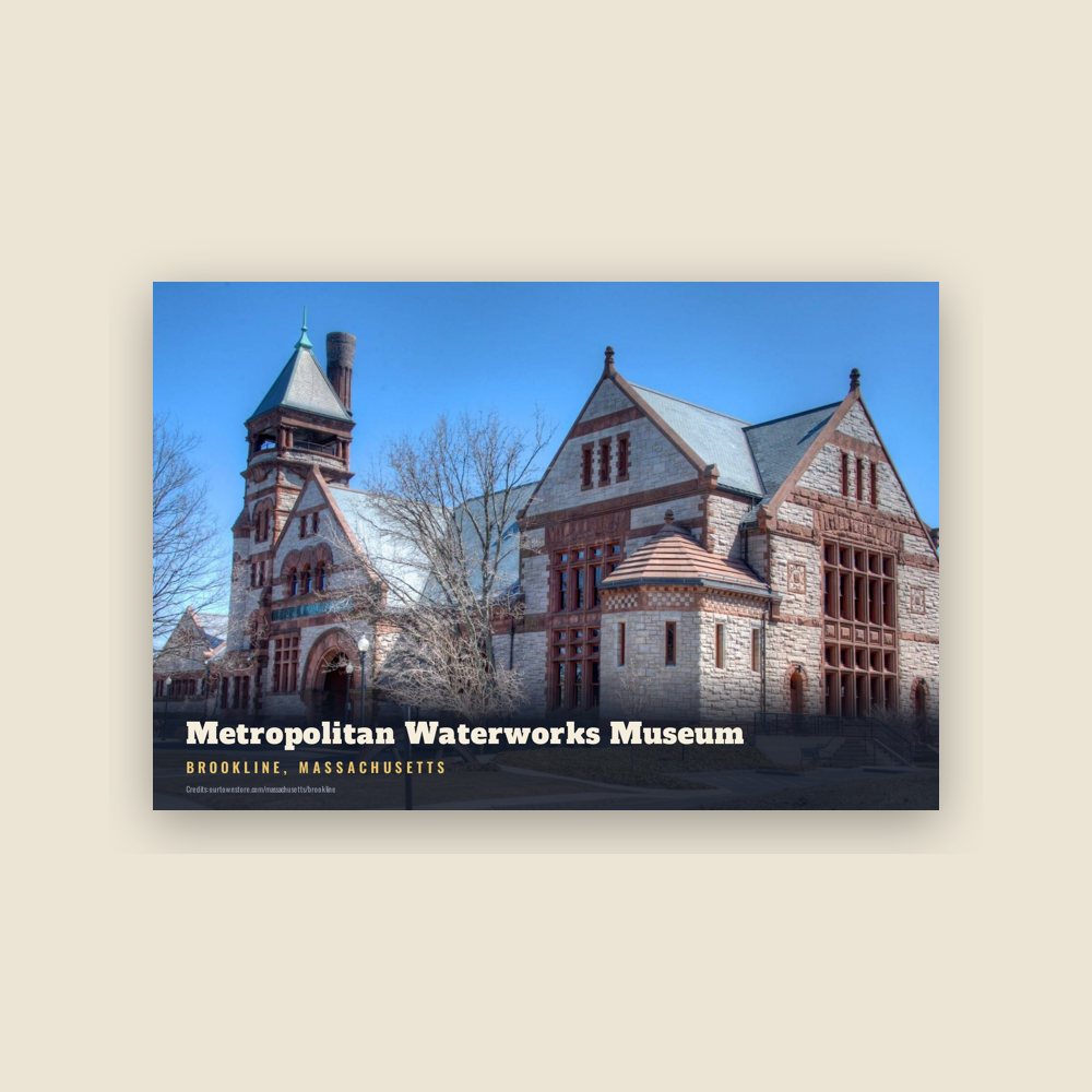 Brookline Metropolitan Waterworks Museum Postcard