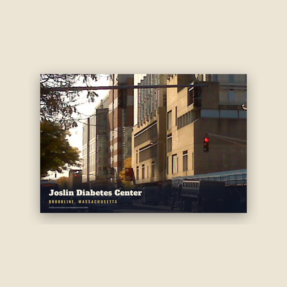 Brookline Joslin Diabetes Center Postcard