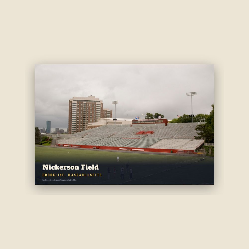 Brookline Nickerson Field Postcard