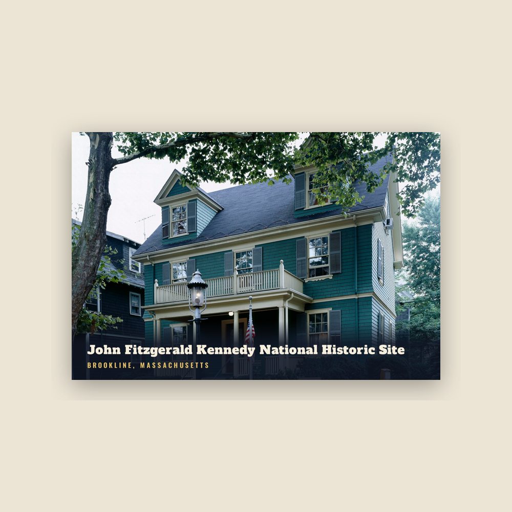 Brookline John Fitzgerald Kennedy National Historic Site Postcard