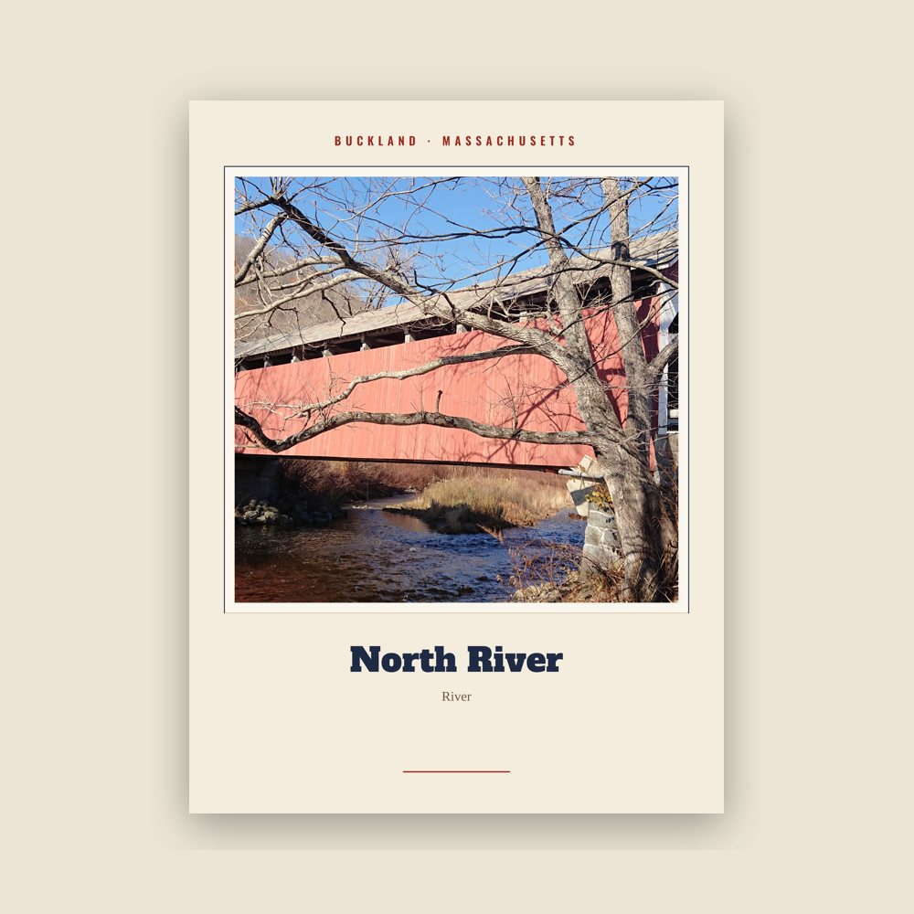 Buckland North River Landmark Print