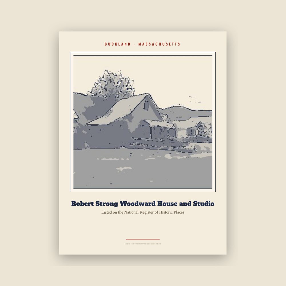 Buckland Robert Strong Woodward House and Studio Landmark Print