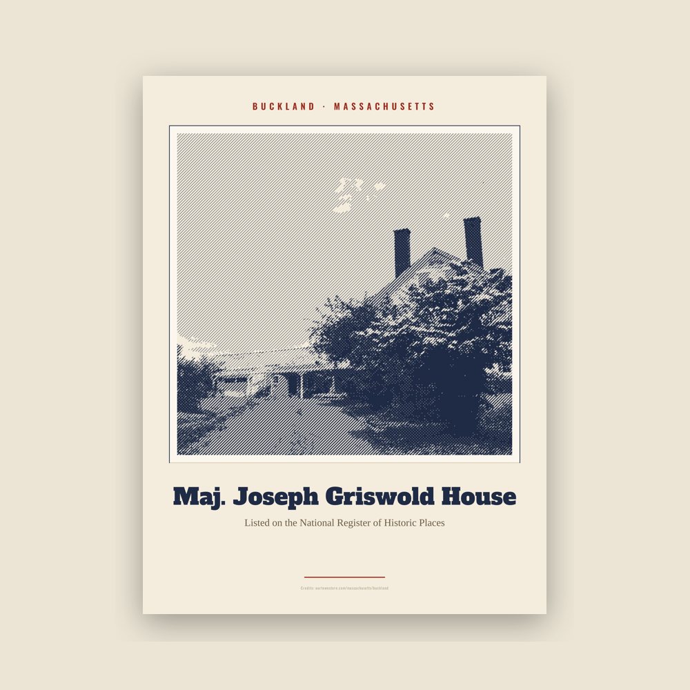 Buckland Maj. Joseph Griswold House Landmark Print