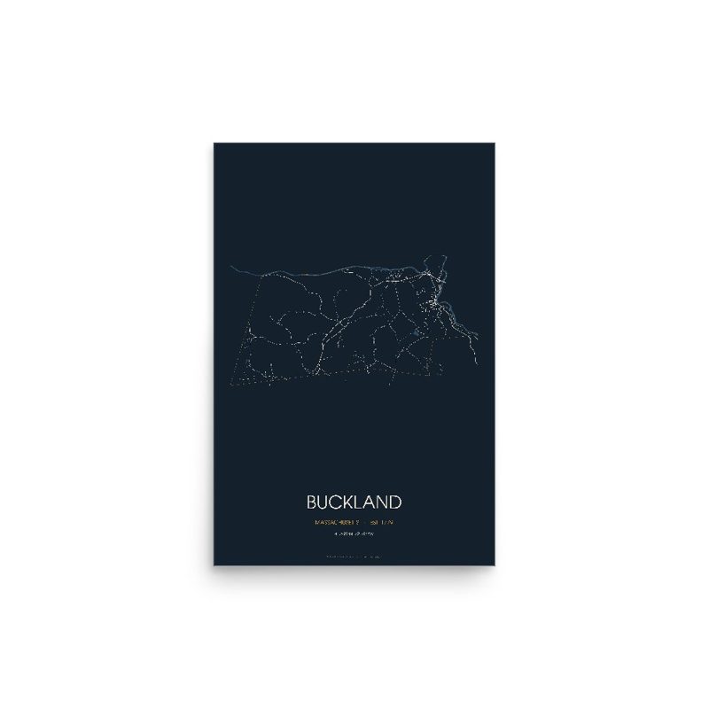 Buckland Street Map Poster · Midnight