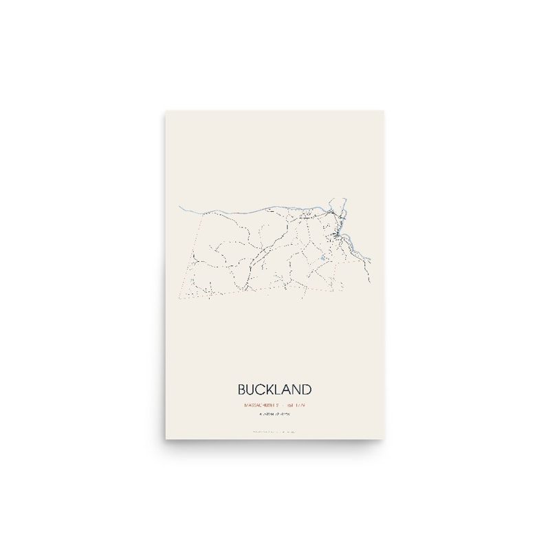 Buckland Street Map Poster · Linen