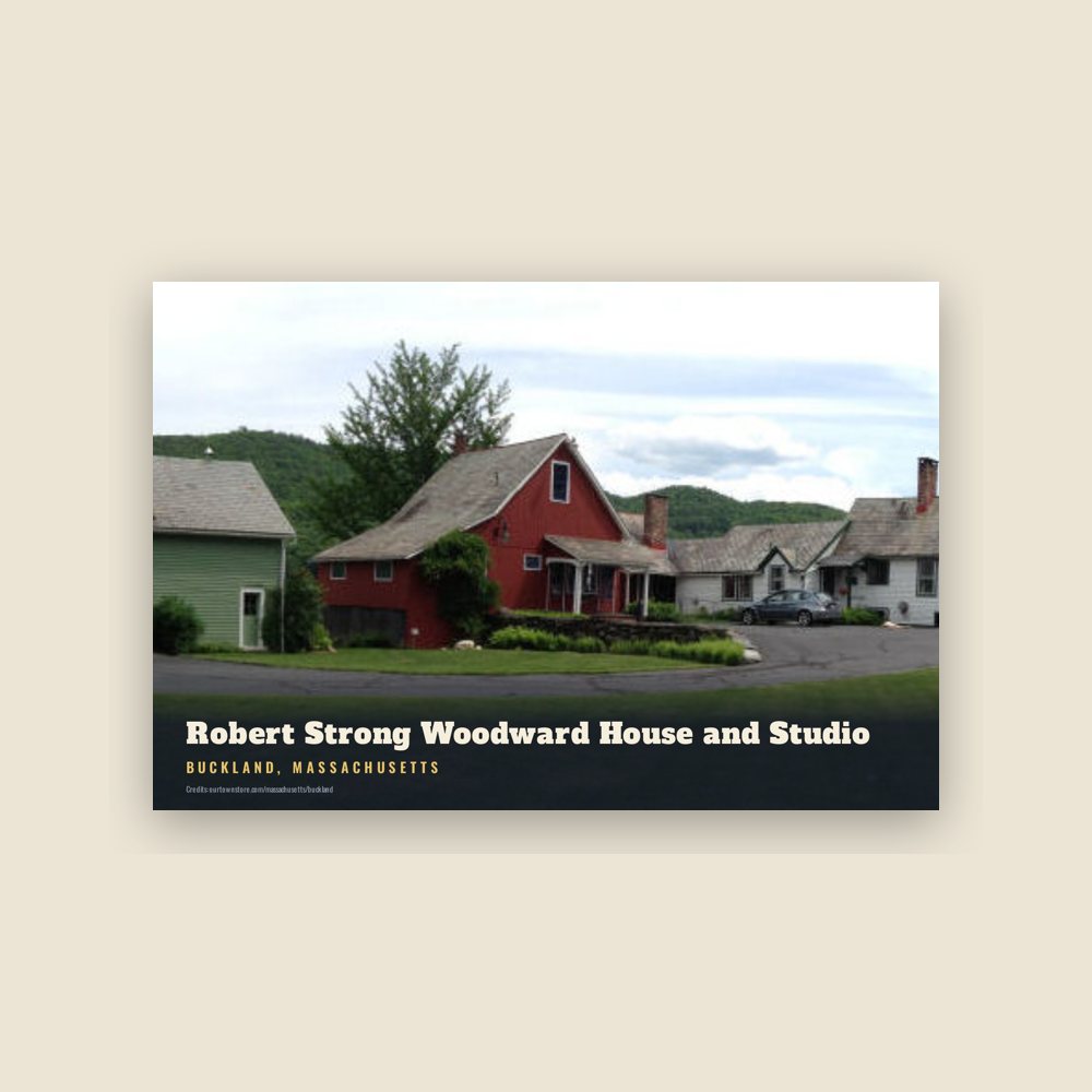Buckland Robert Strong Woodward House and Studio Postcard