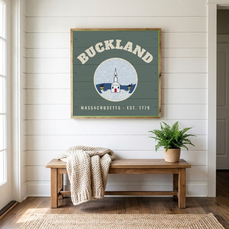Buckland Hometown Wood Sign
