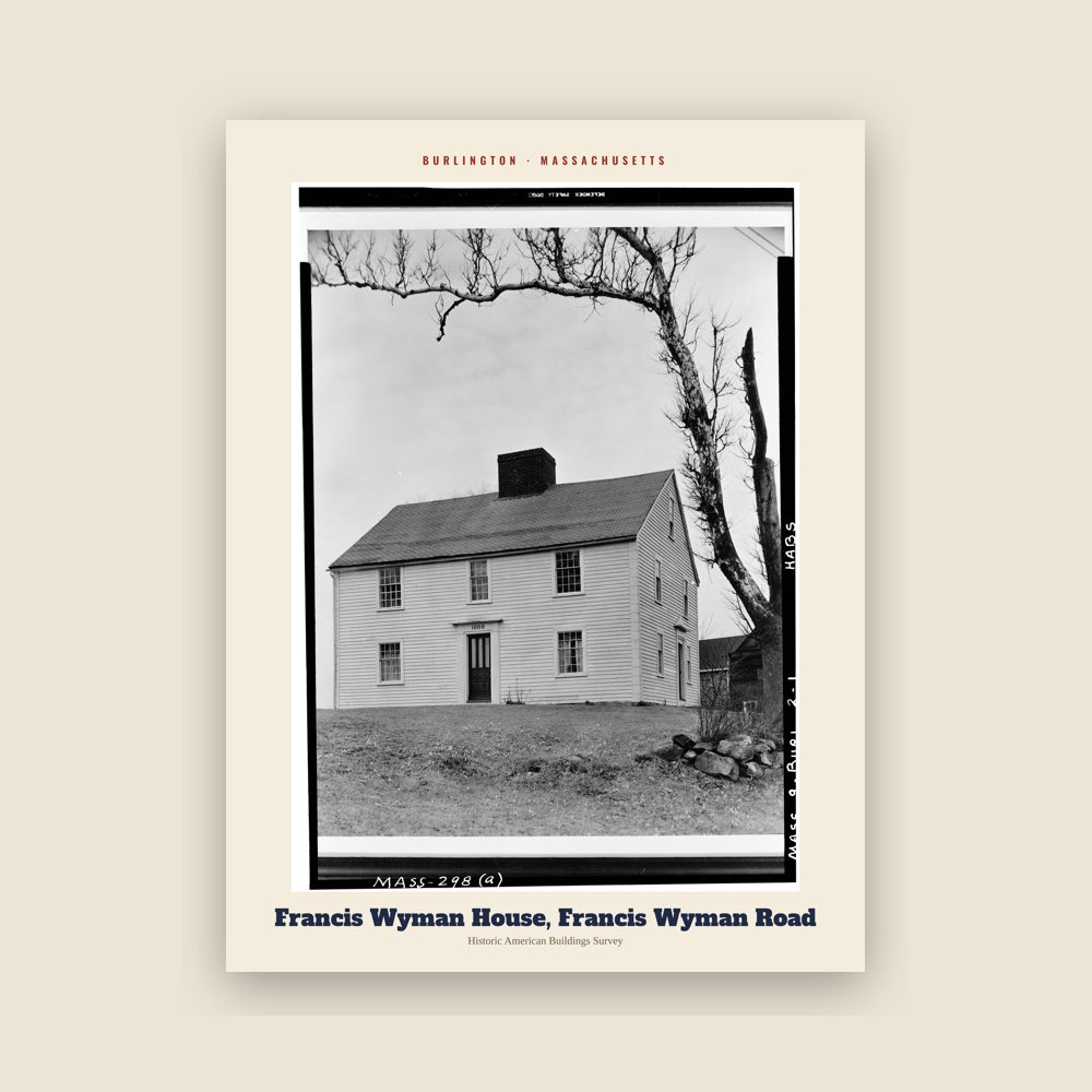 Burlington Francis Wyman House, Francis Wyman Road Archive Print