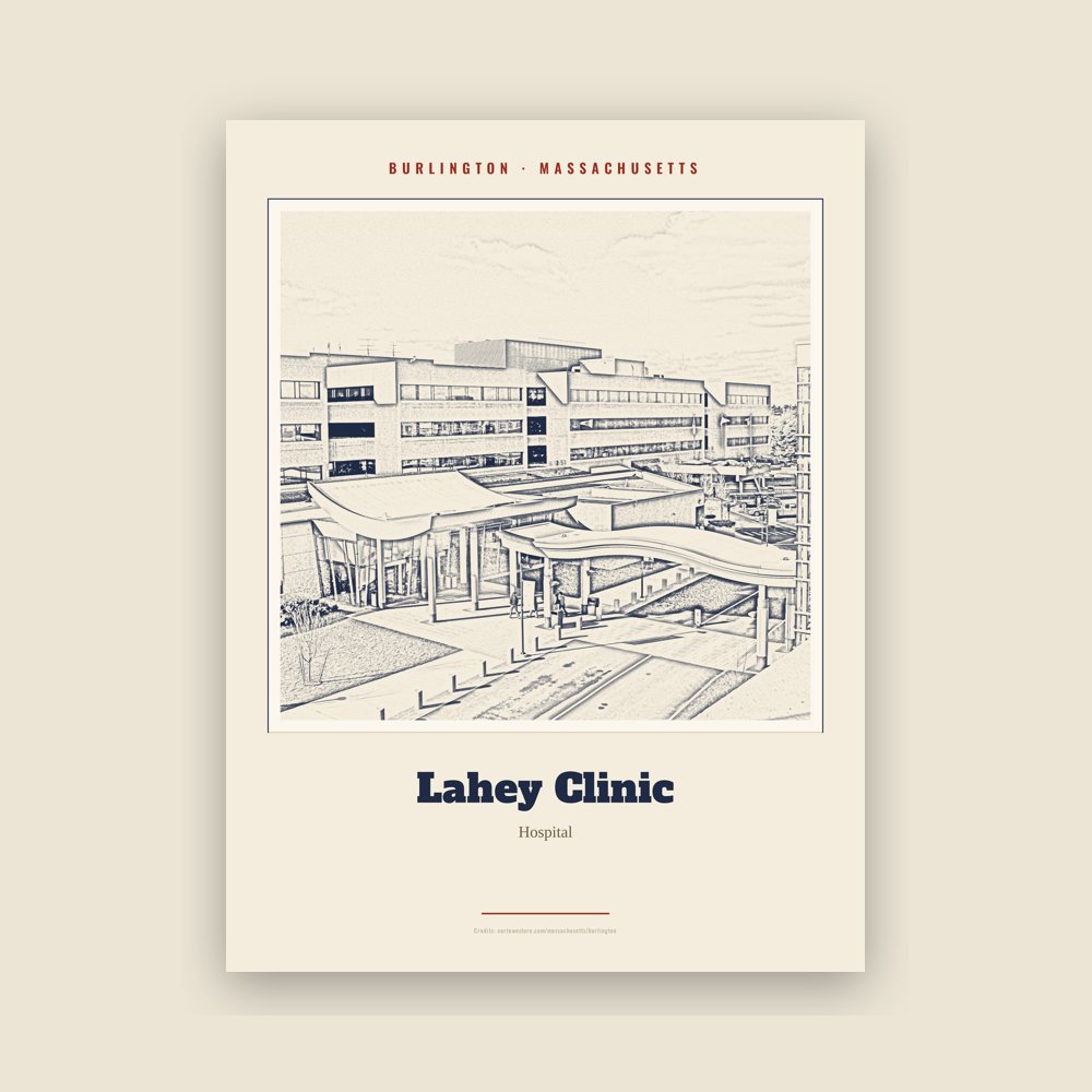 Burlington Lahey Clinic Landmark Print