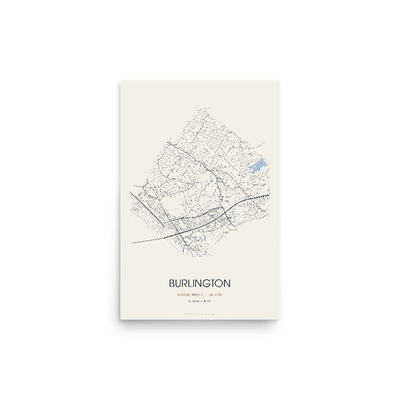 Burlington Street Map Poster · Linen