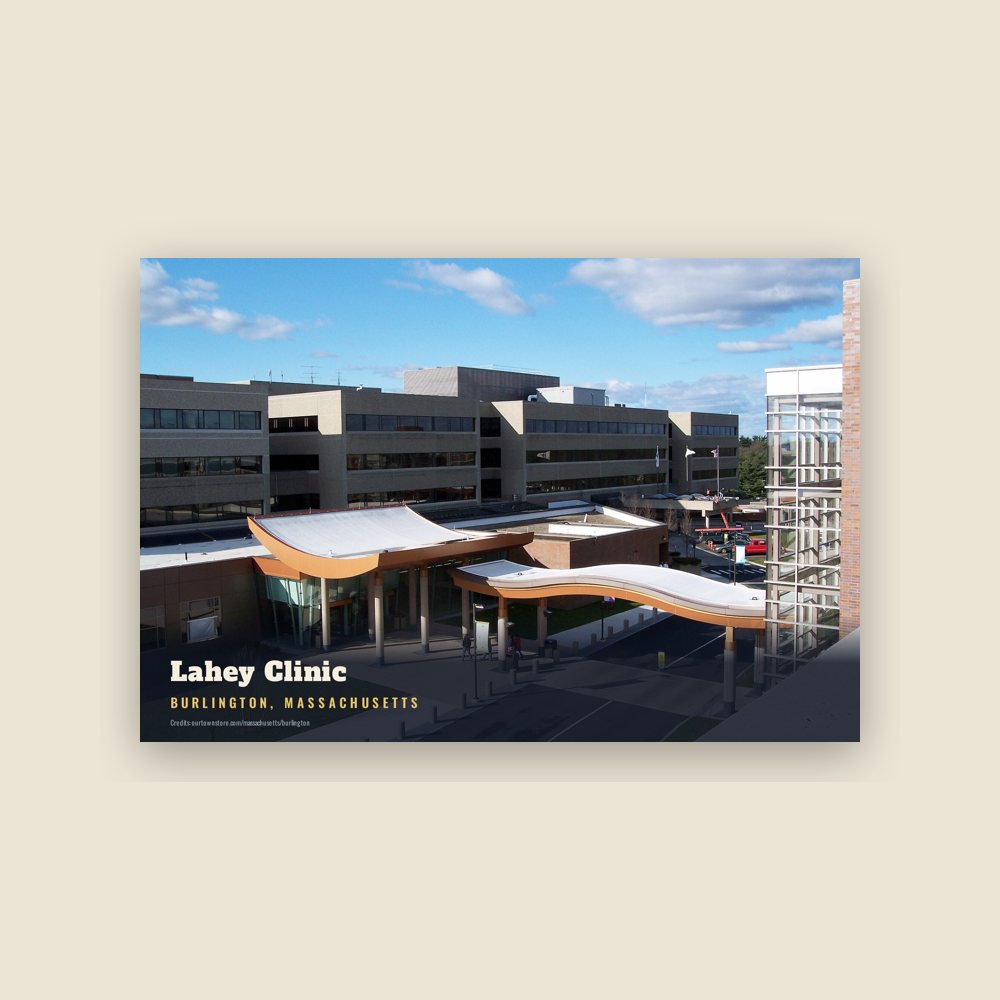 Burlington Lahey Clinic Postcard