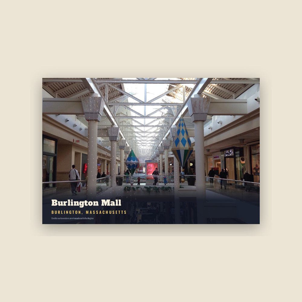 Burlington Burlington Mall Postcard
