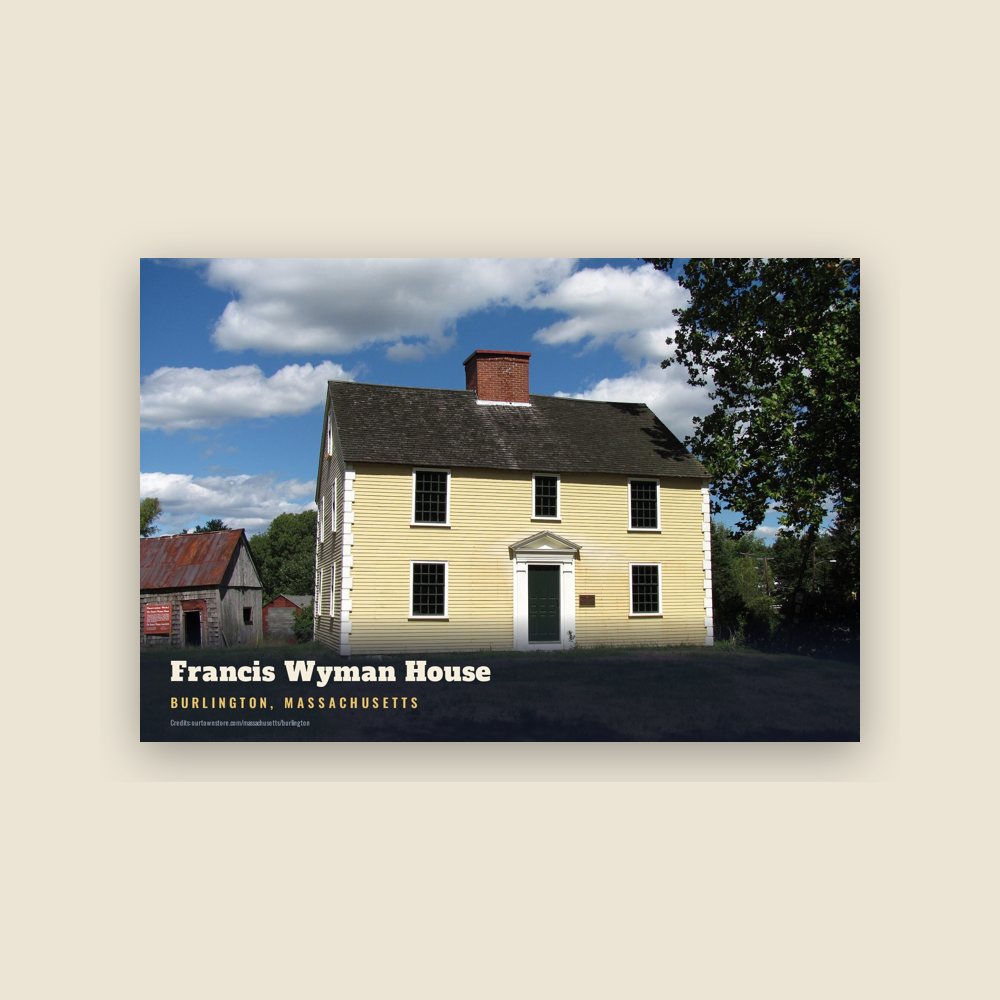 Burlington Francis Wyman House Postcard