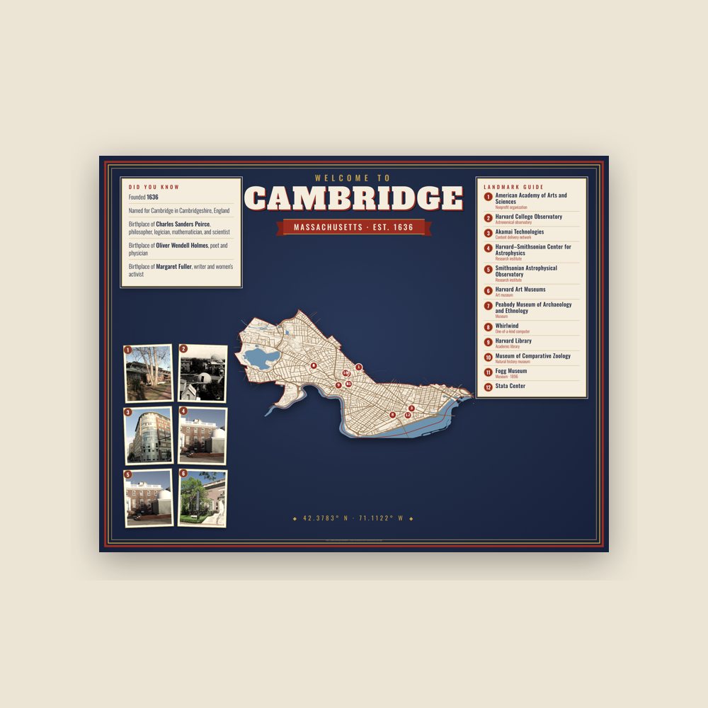 Cambridge Map Placemat
