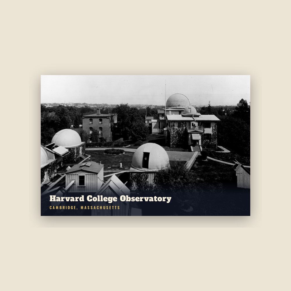 Cambridge Harvard College Observatory Postcard