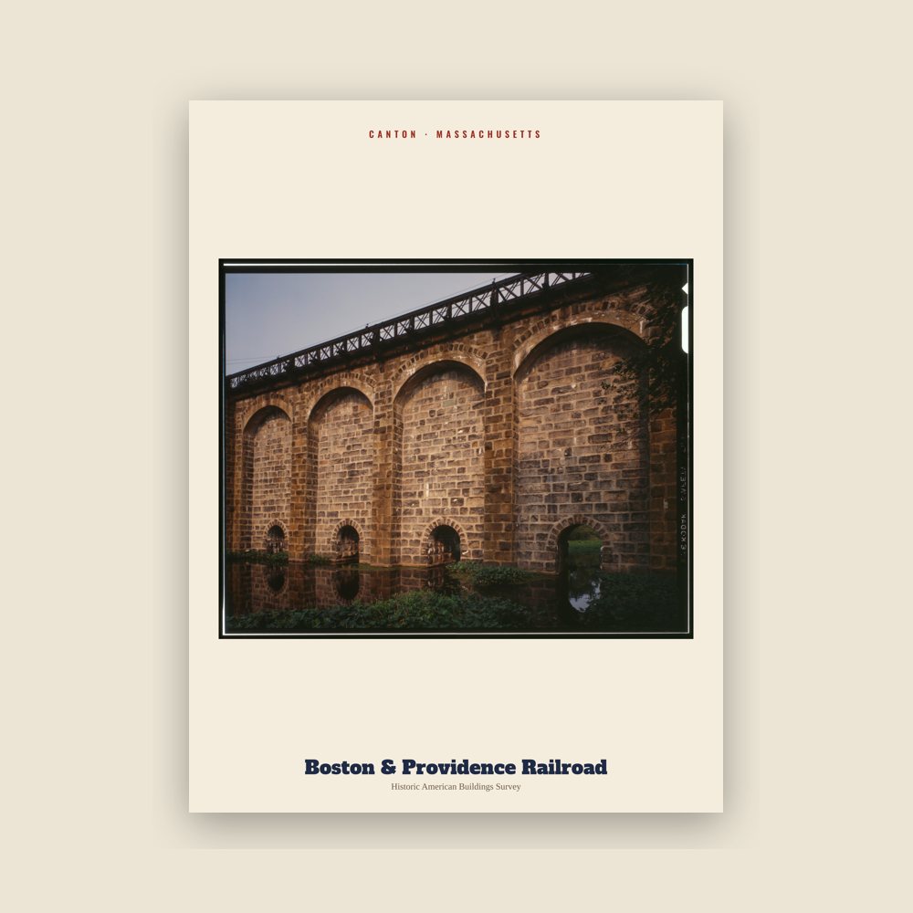 Canton Boston & Providence Railroad Archive Print