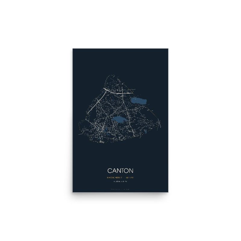 Canton Street Map Poster · Midnight