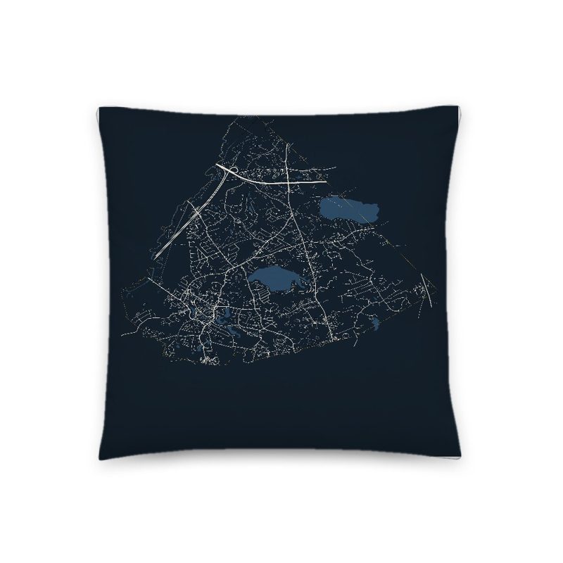 Canton Map Throw Pillow
