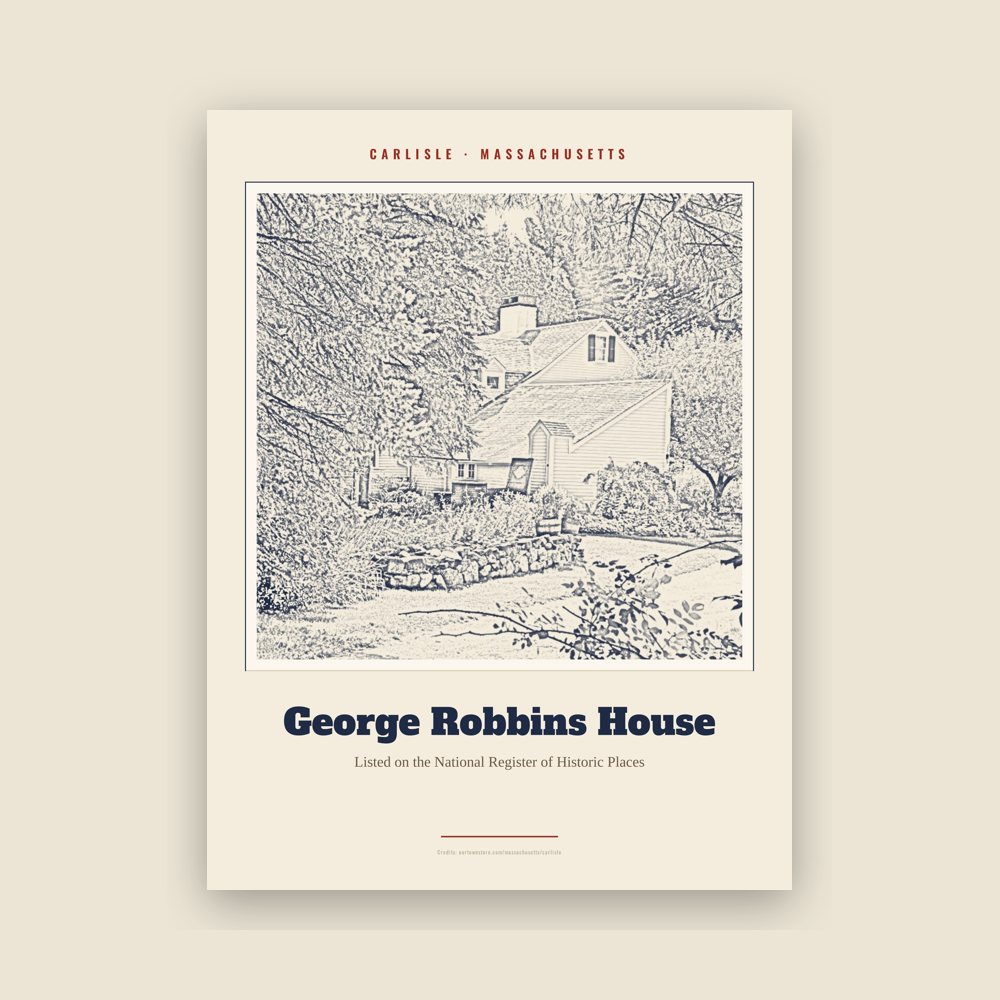 Carlisle George Robbins House Landmark Print