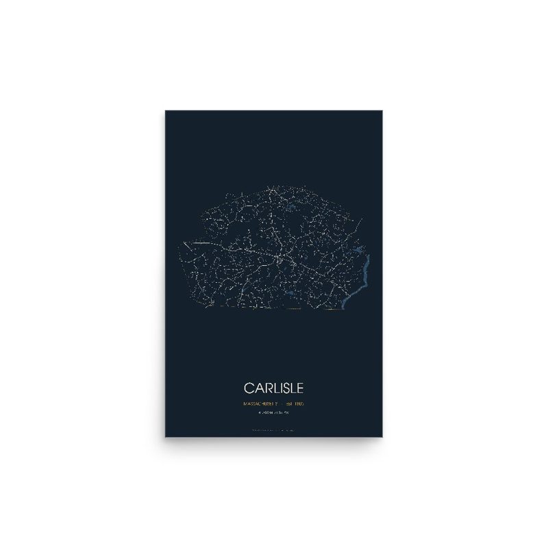 Carlisle Street Map Poster · Midnight
