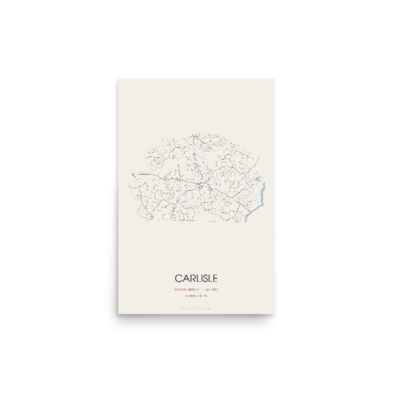 Carlisle Street Map Poster · Linen