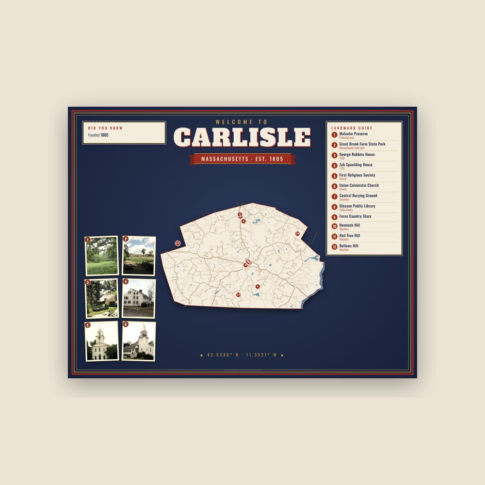 Carlisle Map Placemat