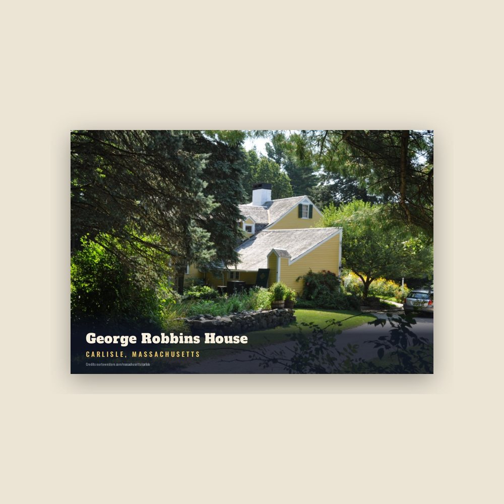 Carlisle George Robbins House Postcard