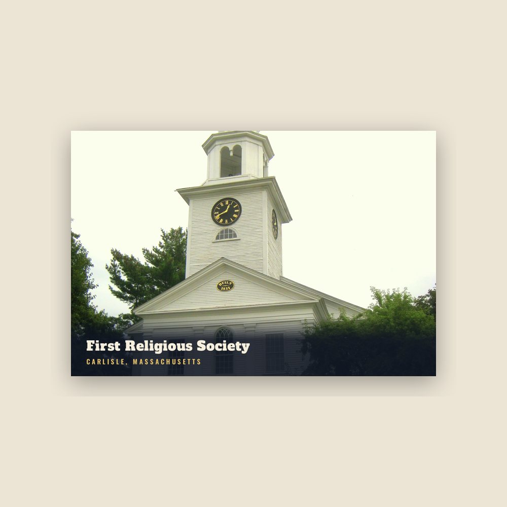 Carlisle First Religious Society Postcard