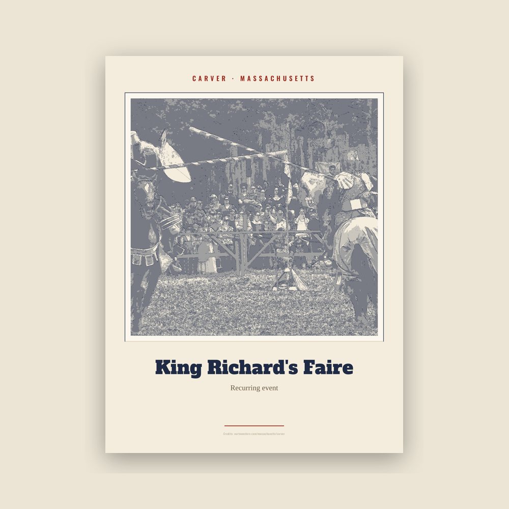 Carver King Richard's Faire Landmark Print