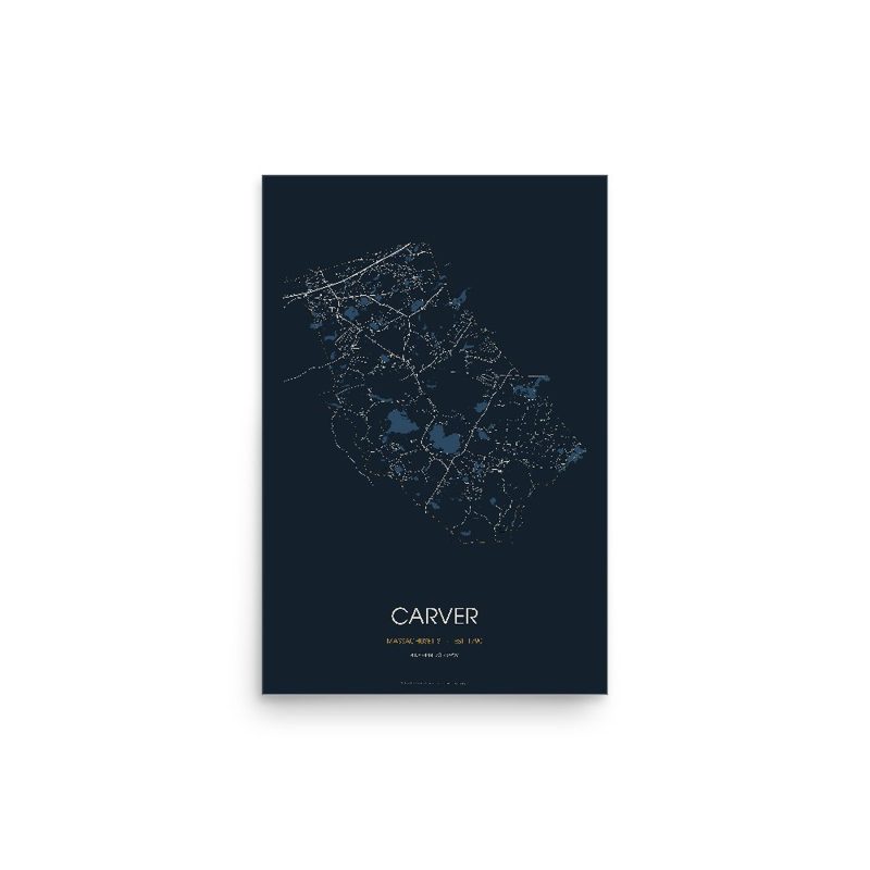 Carver Street Map Poster · Midnight