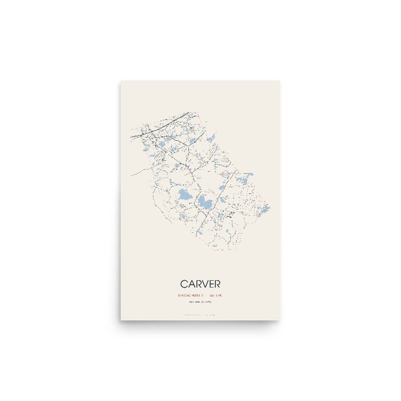 Carver Street Map Poster · Linen